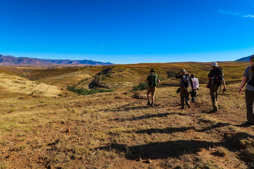 Hiking in Malealea, photo by Kelly Benninng