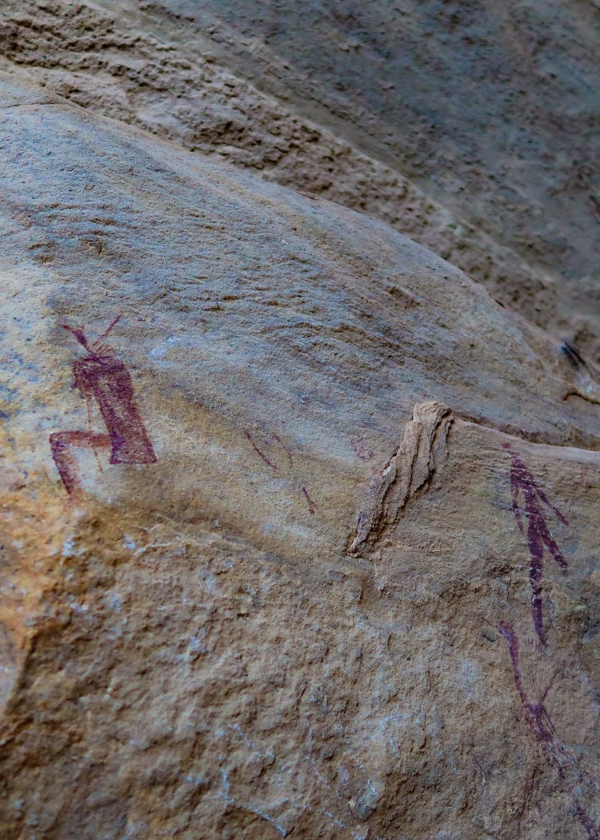 Malealea Bushman Cave Paintings, Lesotho, Southern Africa, photo by Kelly Benning