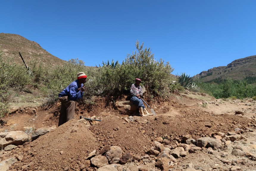 Men's Group Discussion, Malealea, Lesotho, Southern Africa, Malealea Development Trust