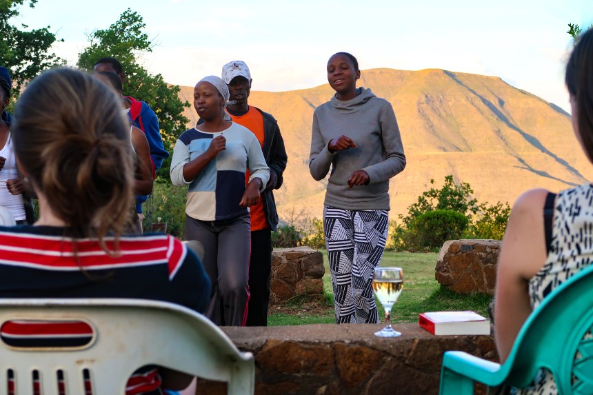 Wine, Music, and the Mountains in Malealea, photo by Kelly Benning