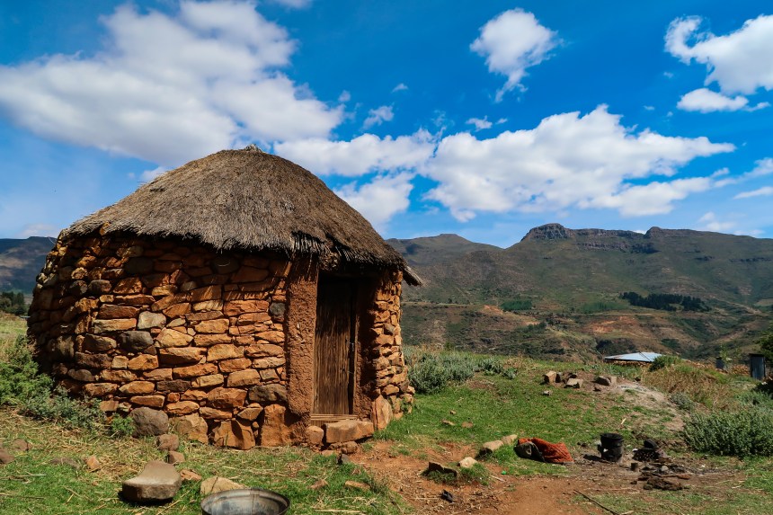 A Hut in Malealea, photo by Kelly Benning