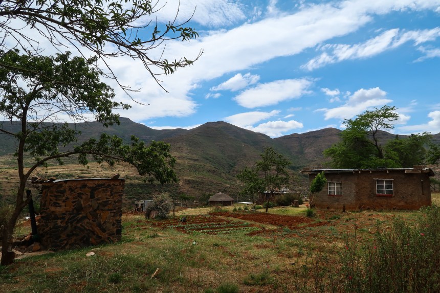 village homes and garden plots in Ha Raboletsi, Roma, Lesotho, Southern Africa, photo by Kelly Benning