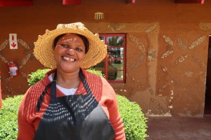 portrait of Sanah Khomo, the Malealea Lodge's Housekeeping Manager